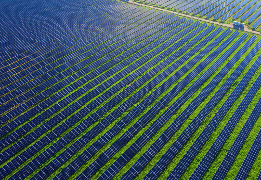 Imagen aérea instalación solar Cadiz - Ruano Energía