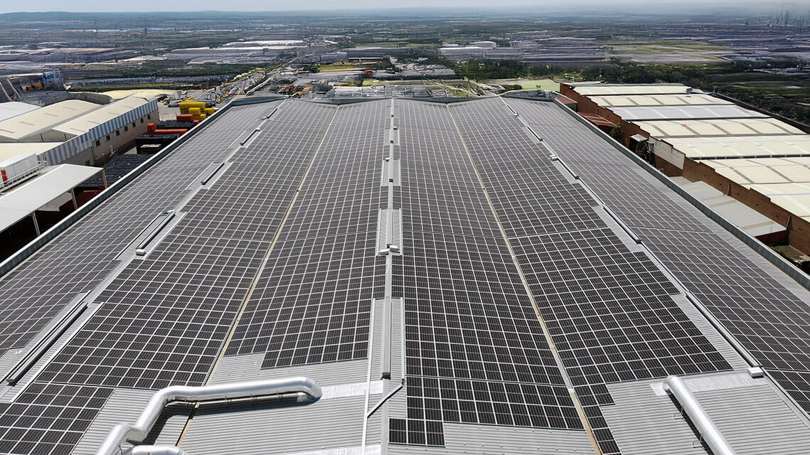 magen aérea fabrica schweppes - instalación fotovoltaica - ruano Energía