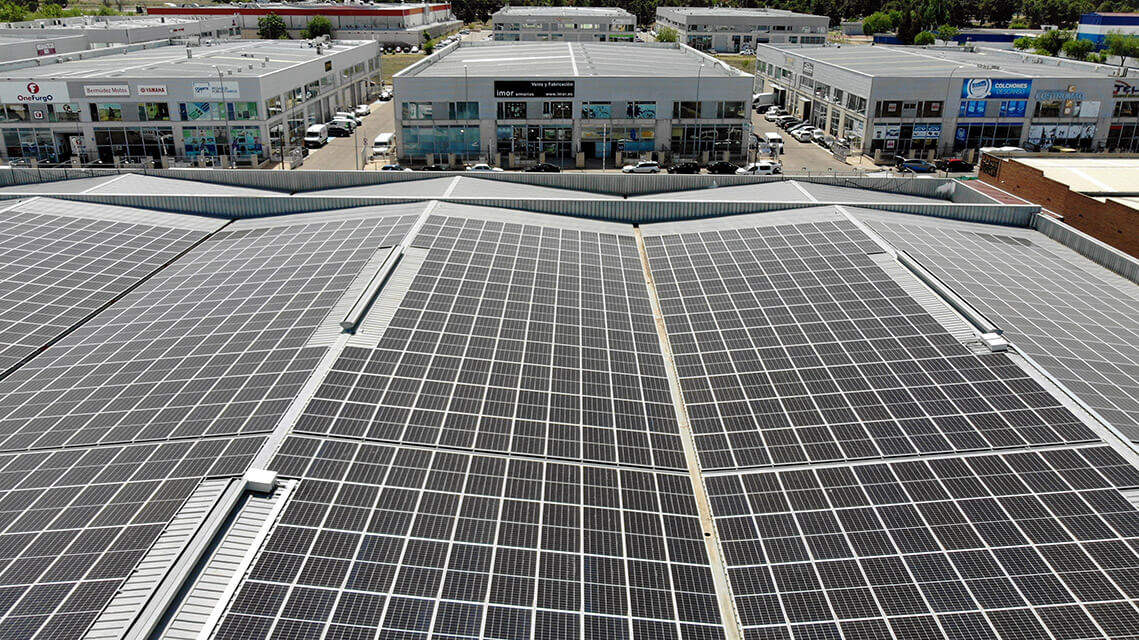 magen aérea fabrica schweppes - instalación fotovoltaica - ruano Energía