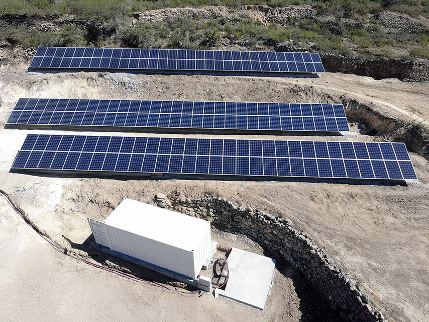 Imagen aérea proyecto bodegas perinet - Ruano energía