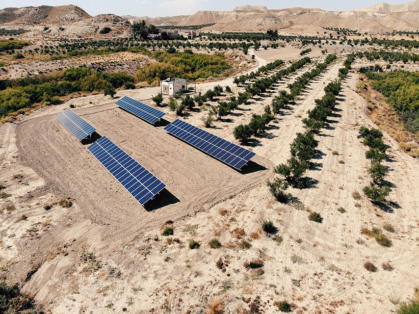 Imagen aérea proyecto bodegas perinet - Ruano energía